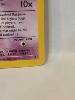 2000 Pokemon Mew (Pokemon League) WOTC Black Star Promo #8 NM/LP - Image 4