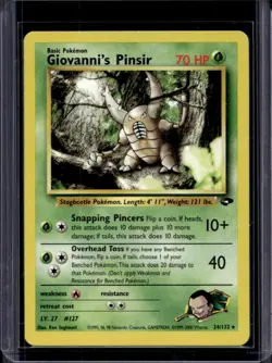 2000 Pokemon Gym Challenge Giovanni's Pinsir #24/132 - Image 1