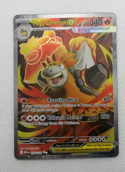 Pokemon English - Mega Evolution - Mega Camerupt ex 156/132 - NM TCG - Image 1