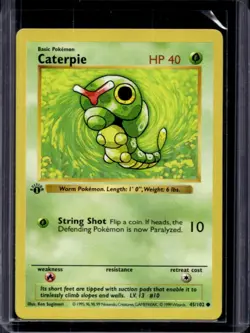 1999 Pokemon 1st Edition Caterpie #45/102 - Image 1