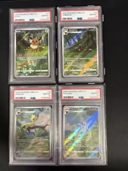 2025 Pokemon TCG Chinese Exclusive Gem Vol. 2 CBB2C Eevee *(4)Pcs Set #2 PSA 10 - Image 1