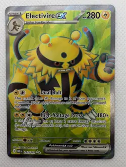 Pokemon TCG Electivire EX 212/182 Ultra Rare Destined Rivals NM Card - Image 1