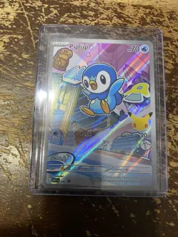 Piplup MEP 042 Promo - Illustration Rare - Pokemon TCG: 30th Anniversary NM NEW - Image 1