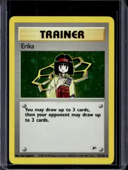2000 Pokemon Gym Heroes Erika Holo #16/132 - Image 1