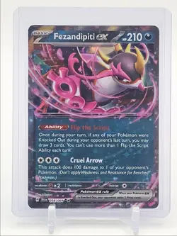 FEZANDIPITI EX 2024 POKEMON SHROUDED FABLE DOUBLE RARE 038/064 Q5537 - Image 1
