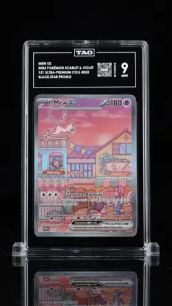 2023 POKEMON SVP EN-SV BLACK STAR PROMO 151 ULTRA-PREM COLL #053 MEW EX TAG 9 - Image 1