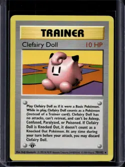 1999 Pokemon 1st Edition Clefairy Doll #70/102 - Image 1