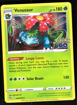 Venusaur 003/078 Pokemon GO Holo Rare NM - Image 1