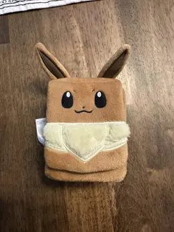 Pokemon TCG Eevee Plush Deck Box From SPC Super Premium Collection Fuzzy Box New - Image 1