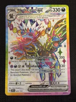 2024 POKEMON SURGING SPARKS HYDREIGON EX 223/191 ULTRA RARE - Image 1
