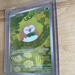 Pokemon TCG Rowlet POR 090/088 Full Art Holo Rare Grass Basic - Image 4