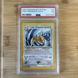 2002 Pokemon Neo Destiny Light Dragonite Holo #14/105 PSA 5 - Image 1