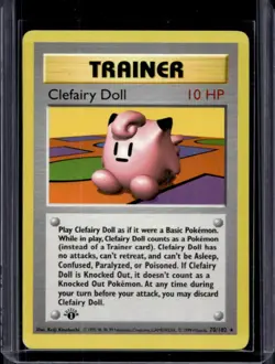 1999 Pokemon 1st Edition Clefairy Doll #70/102 - Image 1