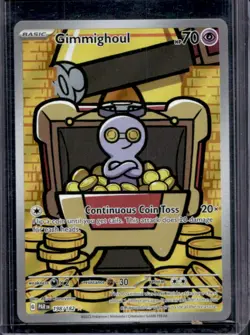 2023 Pokemon SV Paradox Rift Gimmighoul #198/182 - Image 1