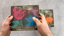 Pokemon Evolving Skies ETB Lot of 2 Both Art Versions Sealed + Marnie Playmat - Image 2