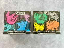 Pokemon Evolving Skies ETB Lot of 2 Both Art Versions Sealed + Marnie Playmat - Image 4