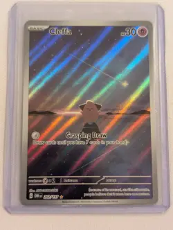 Cleffa 202/197 Pokemon TCG Obsidian Flames Illustration Rare Near Mint - Image 3