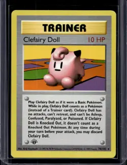1999 Pokemon 1st Edition Clefairy Doll #70/102 - Image 1