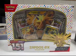 Pokemon TCG Scarlet and Violet 151 Zapdos EX Collection Box Sealed (NEW) - Image 1