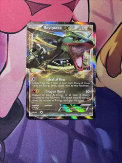 Rayquaza EX 85/124 Holo Rare EX Dragons Exalted Pokemon NM - Image 1