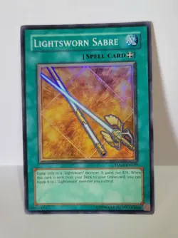 YUGIOH LIGHTSWORN SABRE TDGS-EN059 SUPER LIGHT PLAYED - Image 1