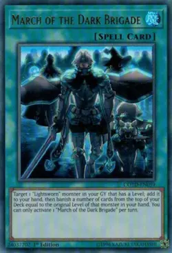 Yugioh! LP March of the Dark Brigade - COTD-EN059 - Ultra Rare - 1st Edition Lig - Image 1