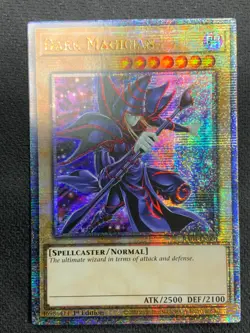 Yugioh Dark Magician New Art Quarter Century Secret Rare RA04-EN001 NM - Image 1