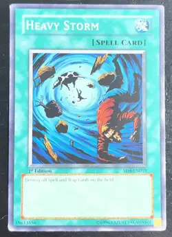 3x Heavy Storm SD4-EN019 Structure Deck: Fury from the Deep 1st Ed LP Playset - Image 4
