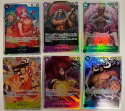 One Piece TCG Super Rare Lot of 6 Super Rare Cards One Piece Lot Japanese - Image 1