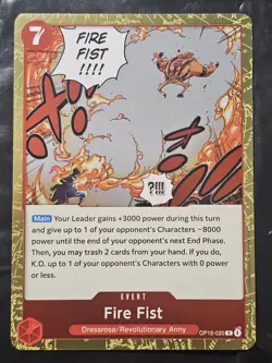 **Fire Fist | OP15-020 NM | R | Adventure On Kami’s Island | One Piece TCG** - Image 1