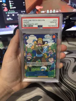 2025 ONE PIECE EB02-022 USOPP ALT ART FOIL RARE PSA 10 EXTRA BOOSTER - Image 1