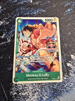 Monkey.D.Luffy PRB02-005 Red Bull Double Don Event Stamp Participation Promo - Image 1