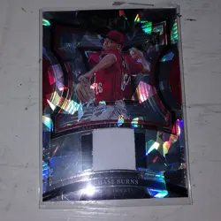 Panini 2025 Select Chase Burns Rookie Memorabilia Reds Selective Swatches Card - Image 1