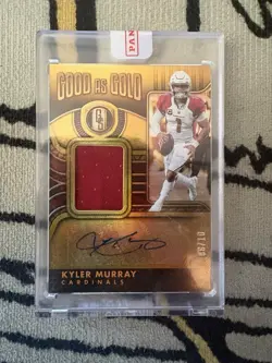 Panini Gold Standard Kyler Murray Cardinals Good As Gold Auto Patch /10 - Image 1