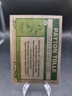 2026 Topps Heritage Payton Tolle RC On Card Auto Real One RED SOX - Image 2