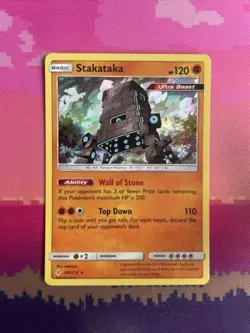 Pokemon Card Stakataka Unbroken Bonds Holo Rare 106/214 Near Mint - Image 1