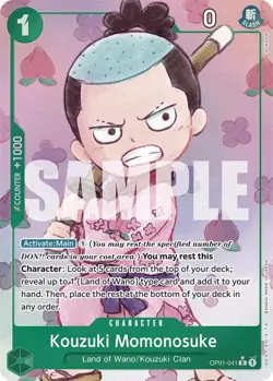 One Piece Foil - Kouzuki Momonosuke (Alternate Art) - 01 / NM / English - Image 1
