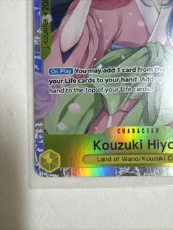 Bandai Kouzuki Hiyori Wings of the Captain OP06-106 Super Rare Foil One Piece - Image 5