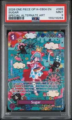 2026 ONE PIECE OP14-EB04-THE AZURE SEA'S SEVEN SPECIAL ALTERNATE ART SUGAR PSA 9 - Image 1
