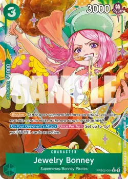 Jewelry Bonney (Alternate Art) PRB02-004 Premium Booster -The Best- Vol. 2 NM - Image 1