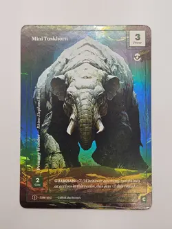 Wonders Of The First Call of the Stones Mini Tuskhorn Formless Foil #358 - Image 1