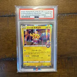 2020 POKEMON JPN S PROMO #144 KANAZAWA'S PIKACHU PSA 10 - Image 1