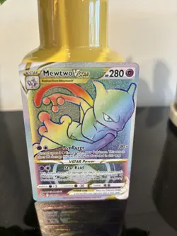 Mewtwo VSTAR 079/078 Rainbow Secret Rare Pokemon GO Holo PSA 10 Potential NM - Image 3