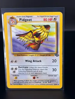 PIDGEOT 24/64 Non-Holo Rare Jungle Set Unlimited 1999 - Pokemon Card WOTC - MP - Image 1