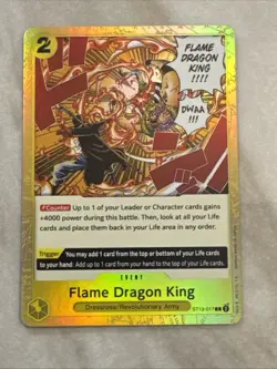 One Piece Card Game The Three Brothers ST13-017 Flame Dragon King Foil English - Image 1