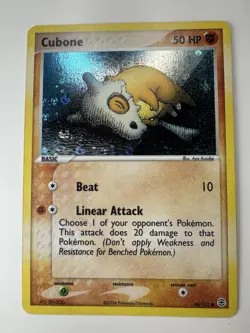 Cubone 60/112 EX FireRed & LeafGreen Pokemon Card Reverse Holo Foil Rare Card - Image 1