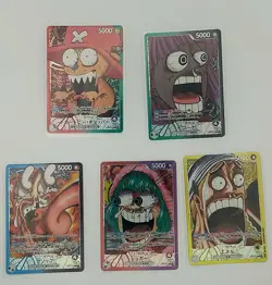 [NM] ONE PIECE CARD GAME BASE SHOP LIMITED CARD COLLECTION Vol.1 JP Set of 5 - Image 1