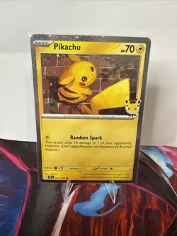 Pokemon Pikachu 051/162 2026 Pokemon Day Stamped Promo 30th Anniversary TCG Card - Image 1