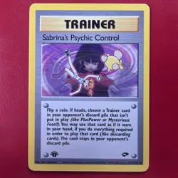 sabrinas phychic control 121/132 First Edition Pokemon Card - Image 1
