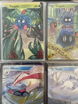 Tangela Full Art Painted ACEO Acrylic Custom Art Card 1/1 - Image 2